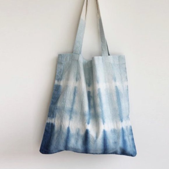 Handbags - Indigo Tie Dyed Tote Bag
